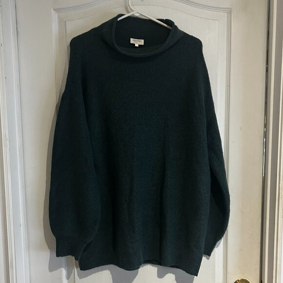 Gentle Fawn Dark Green Mock Neck Sweater – Size S - Picture 1 of 3